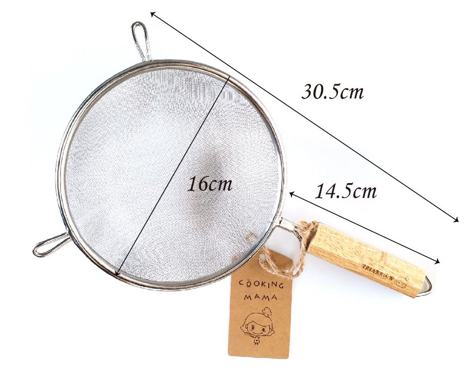 STW-16 三箭木柄粉篩-16CM