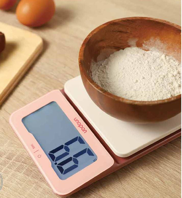 UN00105 玫瑰金-三能電子秤0.1-3KG