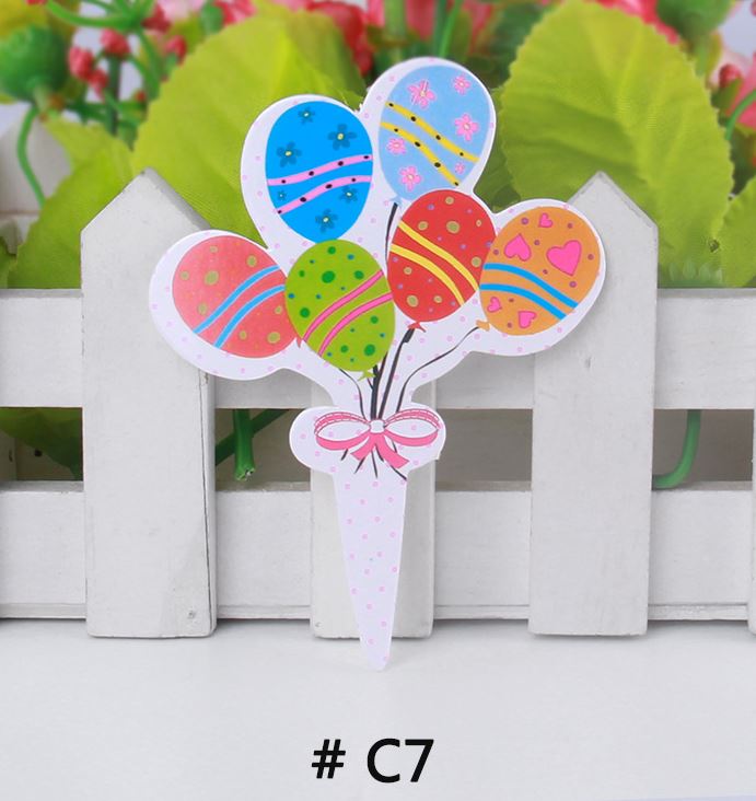 TD-C7 生日插卡-花氣球49-50入