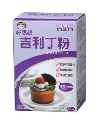 CG01 惠昇-吉利丁粉100g盒(10g*10包)